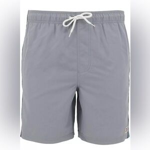 Ocean Pacific Summer Signature Stripe Quick Dry Swim Trunks 7" Bathing Suit Sz S